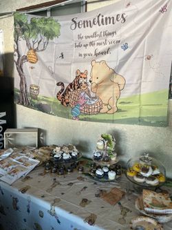 Plastic Pooh Table Cover