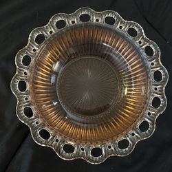 Depression Glass - Pink Serving Bowl 