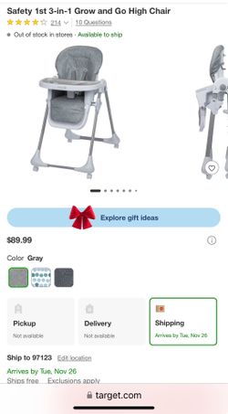 Safety 1st High Chair 
