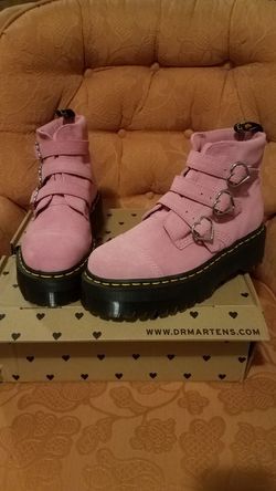 Doc martens lazy oaf pink heart buckle boots for Sale in Lynwood