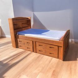 Solid Wood Captains Bed 