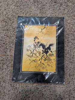 Pham Quoc Hung Horse Silk Painting