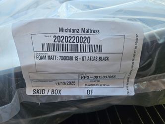 NEW 7" RV Queen Foam Mattress (60x80) + Tan Cover - Brand New!