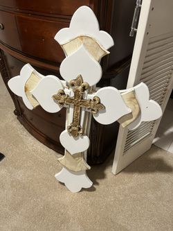 Large Wooden Cross Solid Wood