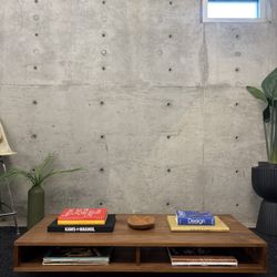 BEAUTIFUL HAND CRAFTED WALNUT MCM STYLED LOW END TABLE (DELIVERY AVAILABLE)