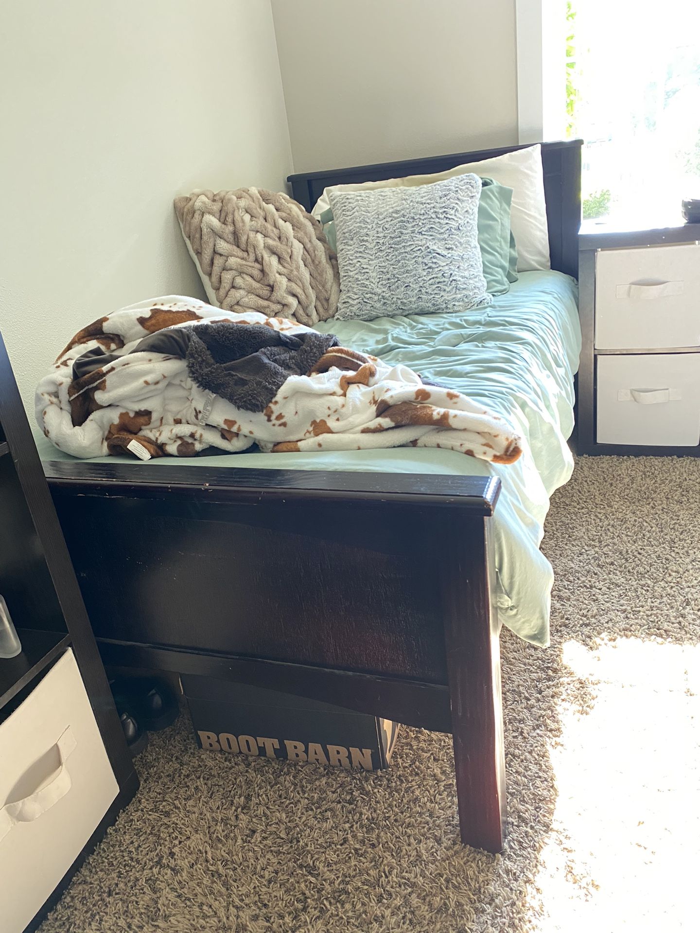 Twin Bed Frame and Mattress