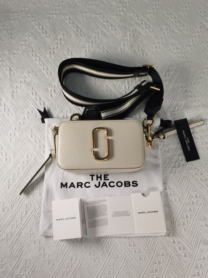 Marc Jacobs The Snapshot Crossbody Bag Cloud White