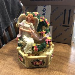 Crown Accents Angel Water Fountain Battery Operated