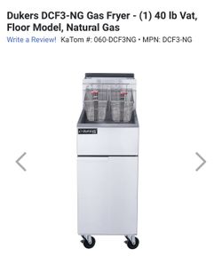 Brand New 40 Lb Gas Fryer