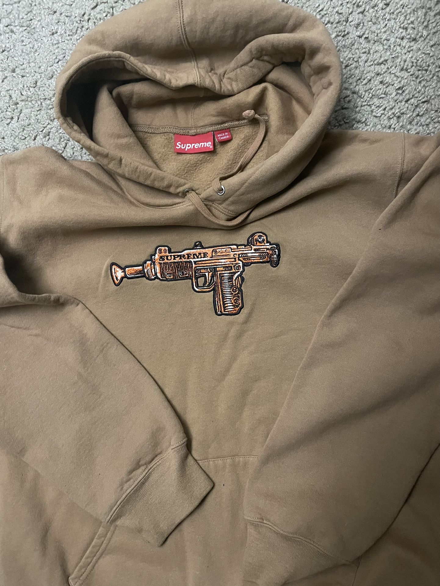 Brown Supreme Toy Uzi Hoodie