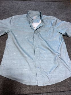 Huk Short Sleeve Fishing Button-Up Shirt