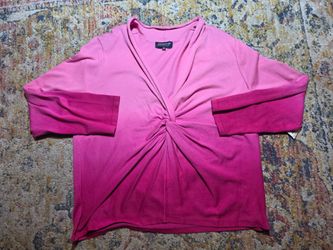 Jones New York Signature Woman's Shirt Size 3x Pink Gradient New With Tags Deal