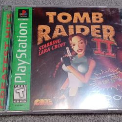 Playstation 1 Tomb Raider 2 Lara Croft Greatest Hits Explore Fight 