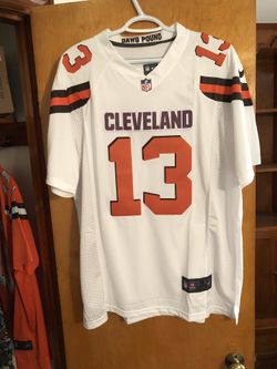 Odell white browns jersey size medium