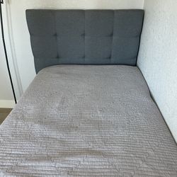 Grey Twin Headboard