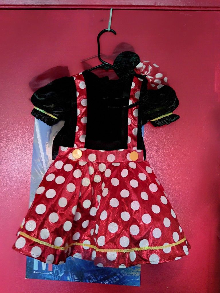 Toddler Disney Minnie Mouse Halloween Costume Size 3-4