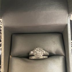 1 Carat Diamond Engagement  & Wedding Ring