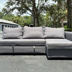 IKEA FRIHETEN Sleeper sectional sofa gray / storage / great condition / delivery negotiable