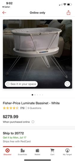 Fisher Price Luminaire Bassinet 