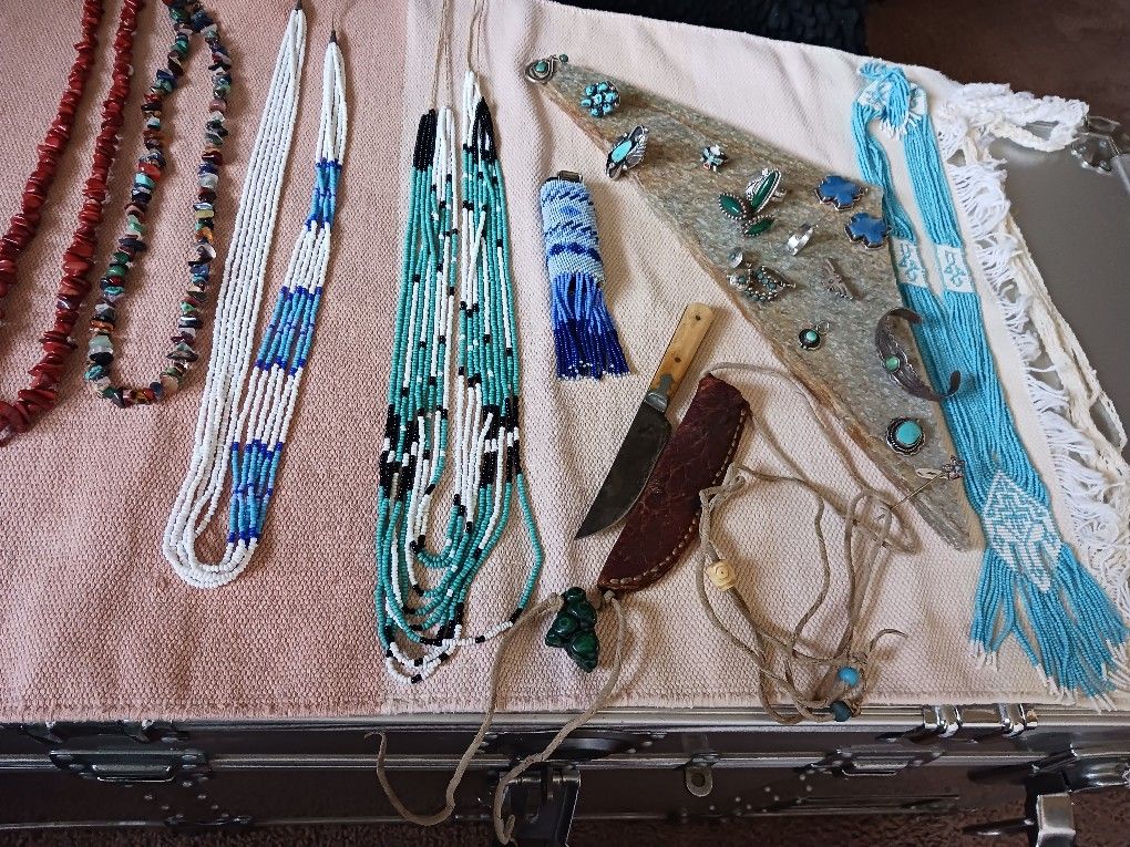 Assorted Beaded Necklaces & Earrings. All Handmade By Sioux