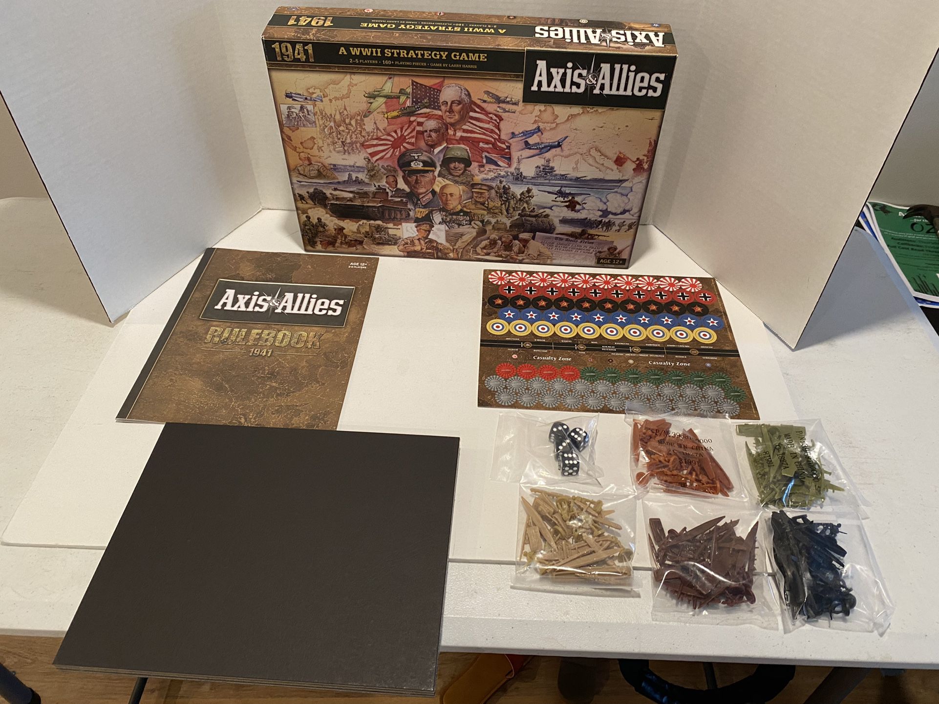 Axis and Allies 1941 Board Game By Avalon Hill New Open Box 100% Complete Unused