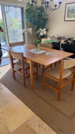 🔥 Vintage Danish Teak Mid-Century Modern Extension Dining Table 🔥