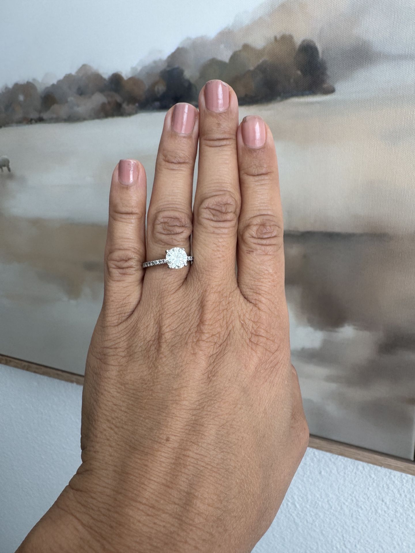 1.5 VS2 Natural Diamond Engagement Ring