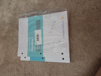 Carnegie Learning Algebra I 4th Edition Student Text volume 1 and 2
