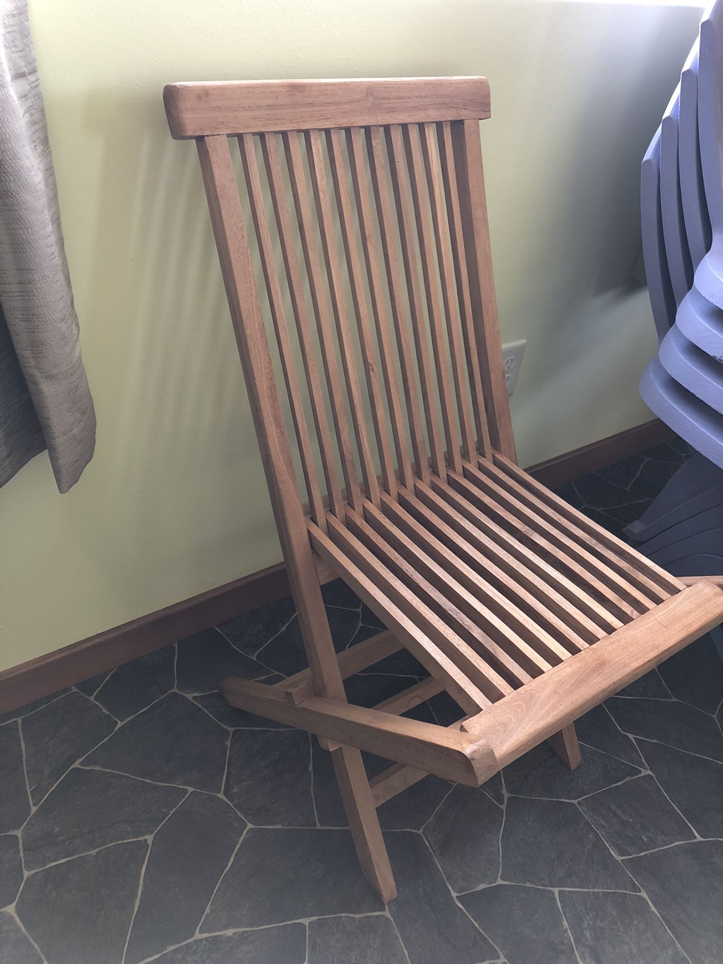 Wooden Folding Chair x 2