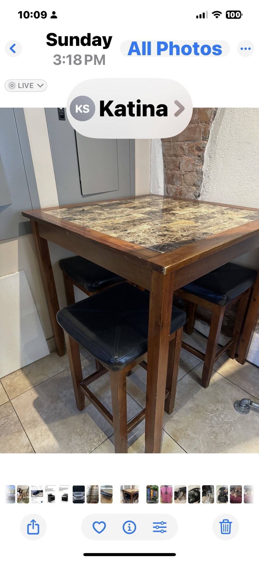 Table & Stools