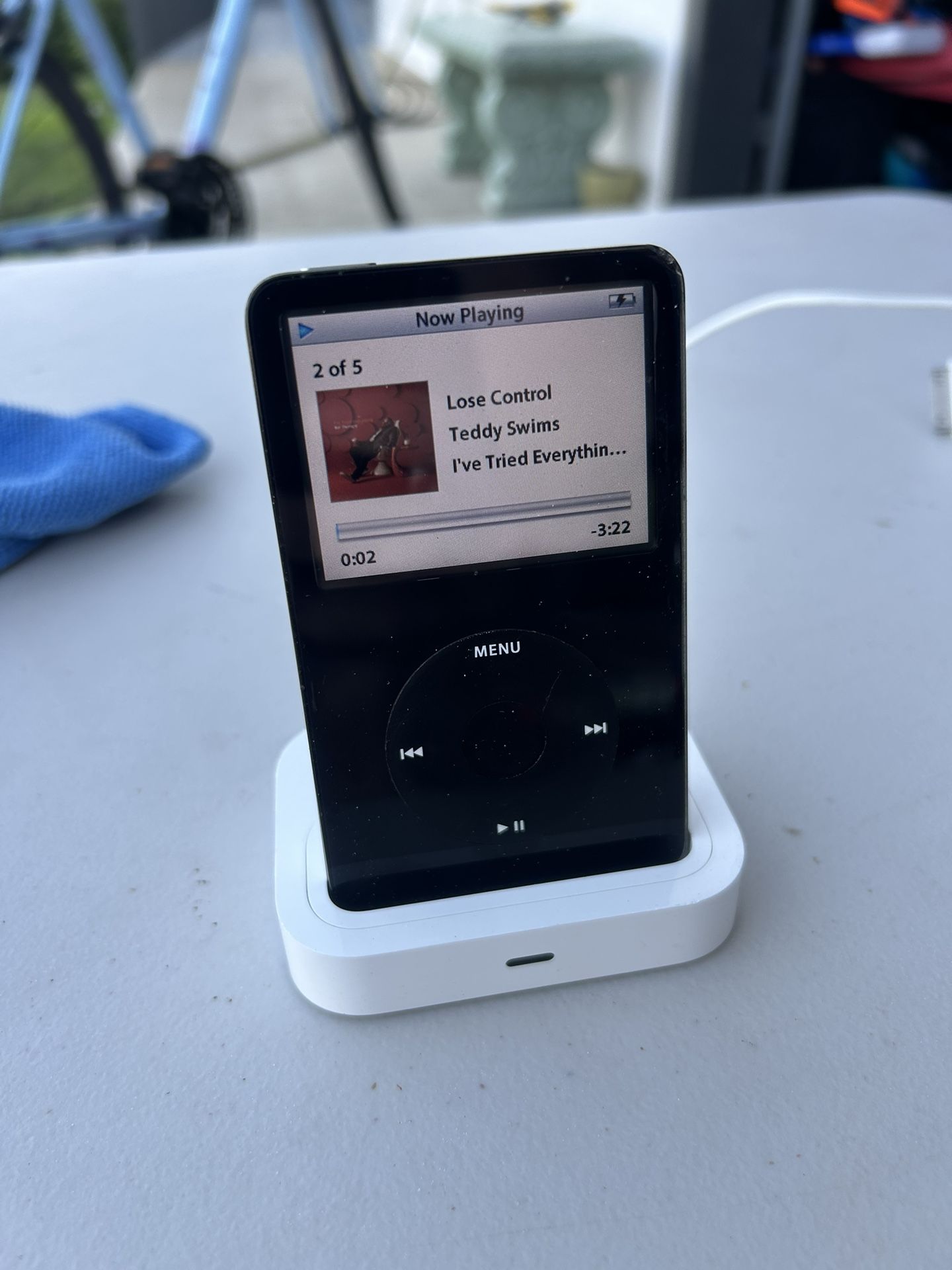 iPod Video (A1136) 60GB – Good Condition, Original Dock + Cord