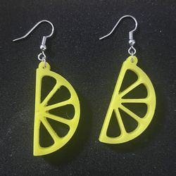 Handmade Lemon Slice Earrings