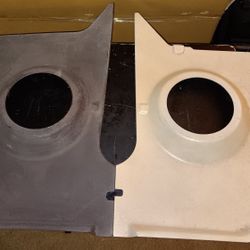 66 Mustang Coupe Kick Panels  With 6-1/2" Speaker Openings