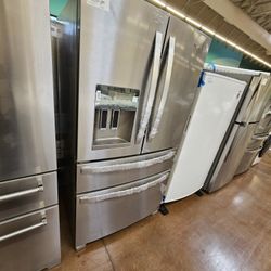 4 Door Stainless Steel Whirlpool 36 Inch Wide 