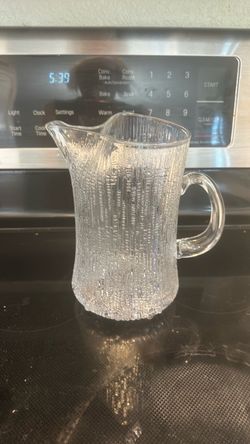 iittala - Clear Textured Glass Pitcher