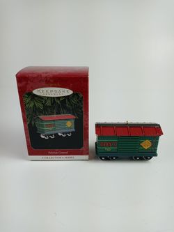 Vintage 1997 Hallmark Keepsake Ornament Yuletide Central Toy Car NEW