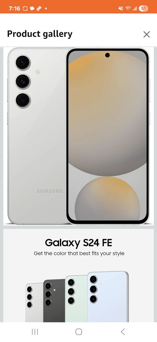 Samsung S24 FE unlocked Great