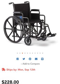 Medline Brand New Wheelchair (standard size)