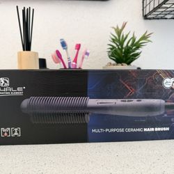 Royale Straightening Brush Multi-Purpose Ceramic Heating Black RHB01