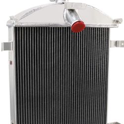 CoolingMaster 3 Row Aluminum Radiator For 1(contact info removed) Ford Model A Heavy Duty 3.3L L4, Aluminum Core