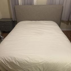 West Elm Queen Upholstered Bed Frame – Must Pick Up