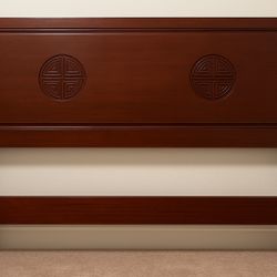 Antique Wood Head Board