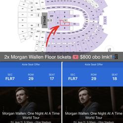 Morgan Wallen Floor Tickets 