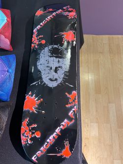 Custom Airbrushed Pin Head Skateboard Deck