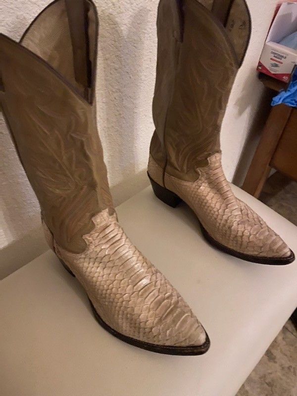 Authentic Boa Snake Boots