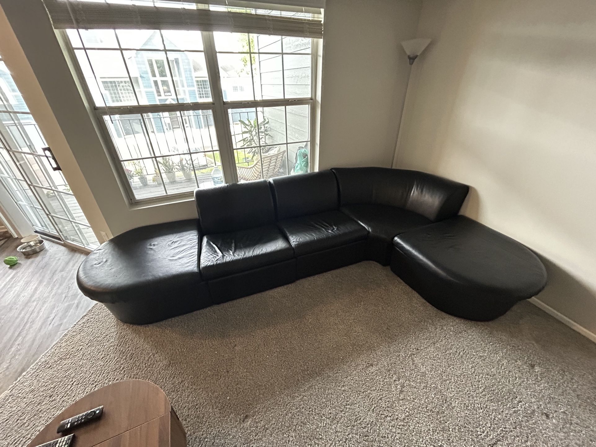 Used Leather Sectional