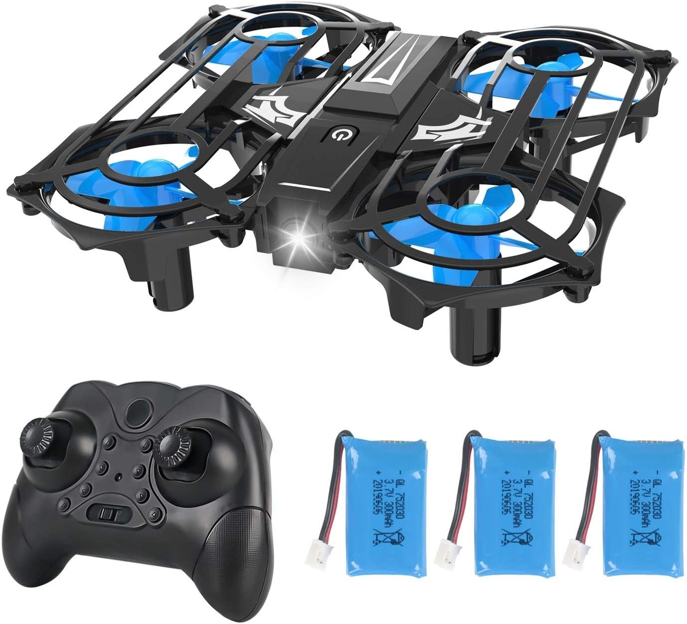 Mini Drones for Kids and Beginners, RC Small Quadcopter Drone with 3 Batteries, Light Up LEDs, 3D Flip, Speed Adjustment & Altitude Hold