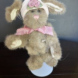 Boyds Bears “Lucinda” De La Fleur Bunny Rabbit Stuffed Plush Jointed 6 Inch 1999
