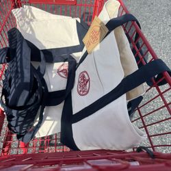 Trader Joe’s Large Canvas Tote Bags Navy Blue 