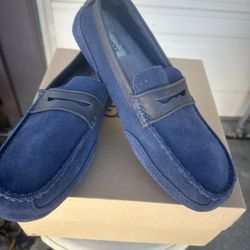 Brand New UGG Men's Tucker Driving Shoes Slip-On Penny Loafers Blue Size 10 Men’s 